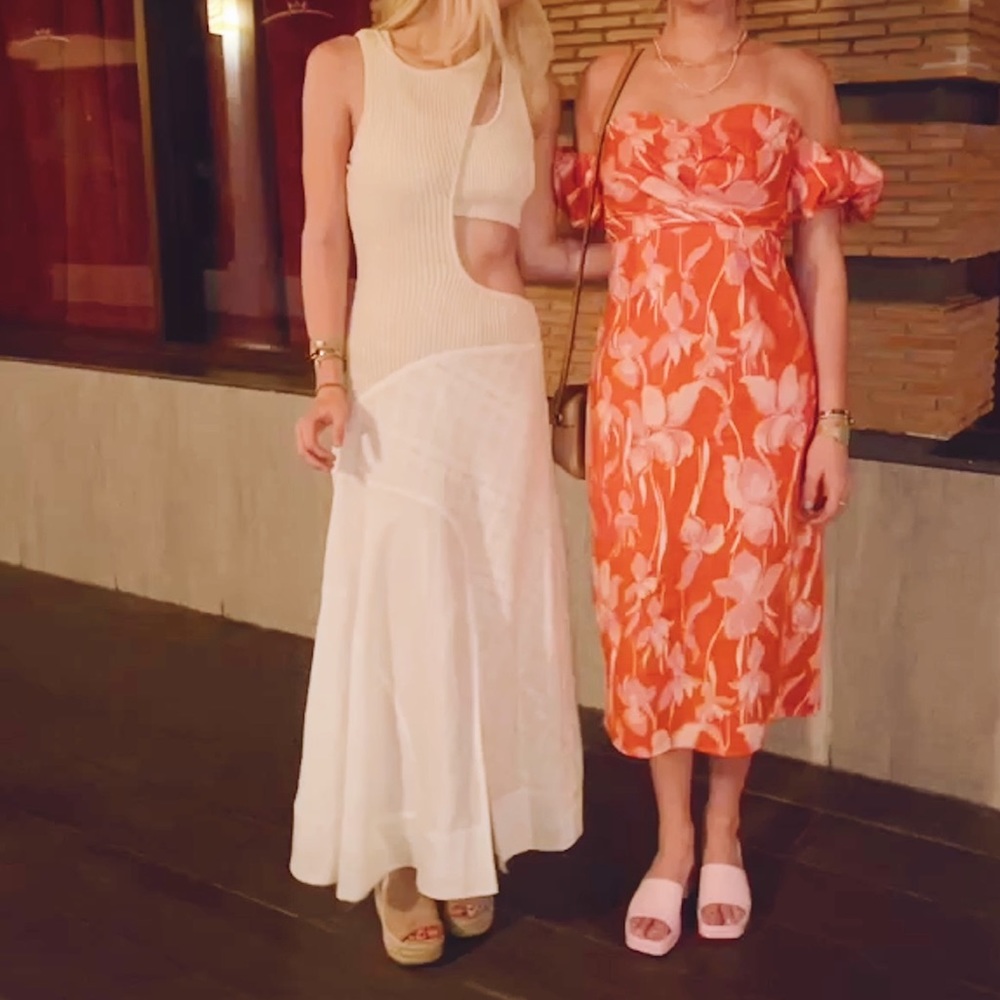 Jonathan Simkhai Patchwork Cut-Out Midi Dress - image 3